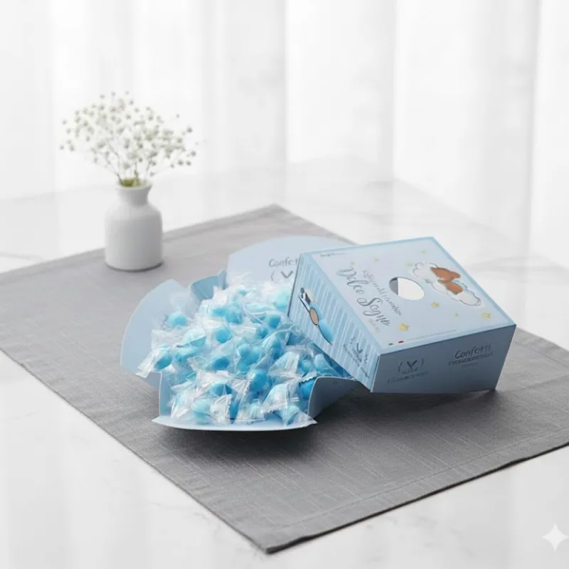 Vassoi Confettata per Nascita e Battesimo Confetti imbustati singolarmente