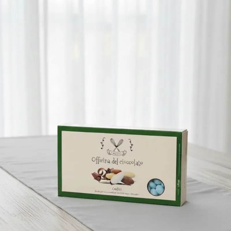 Confetti Classici Celeste Mandorla e Cioccolato per Confettata Bimbo