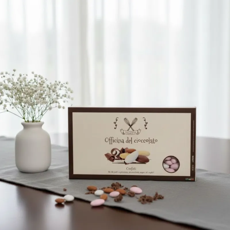 Confetti Classici Rosa Mandorla e Cioccolato per Confettata Bimba