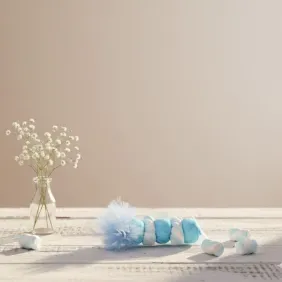 Segnaposto Spiedini Marshmallow con Bonbon e treccine