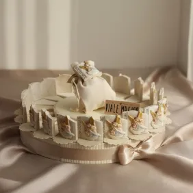 Offerte Torta Bomboniere Battesimo Angioletti Confettata Alzatina