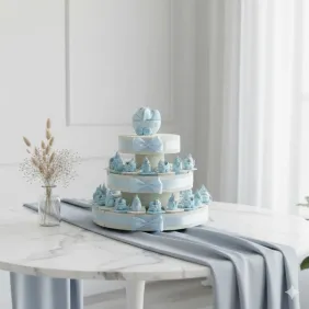 Torte Bomboniere Portachiavi Carrozzina Biberon Nascita Bimbo Confetti
