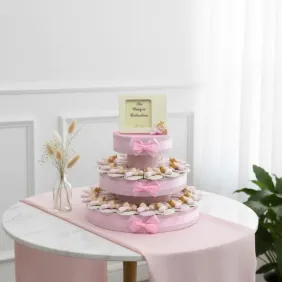 Bimbo in pigiama tenera Torta Bomboniera Nascita Statuina