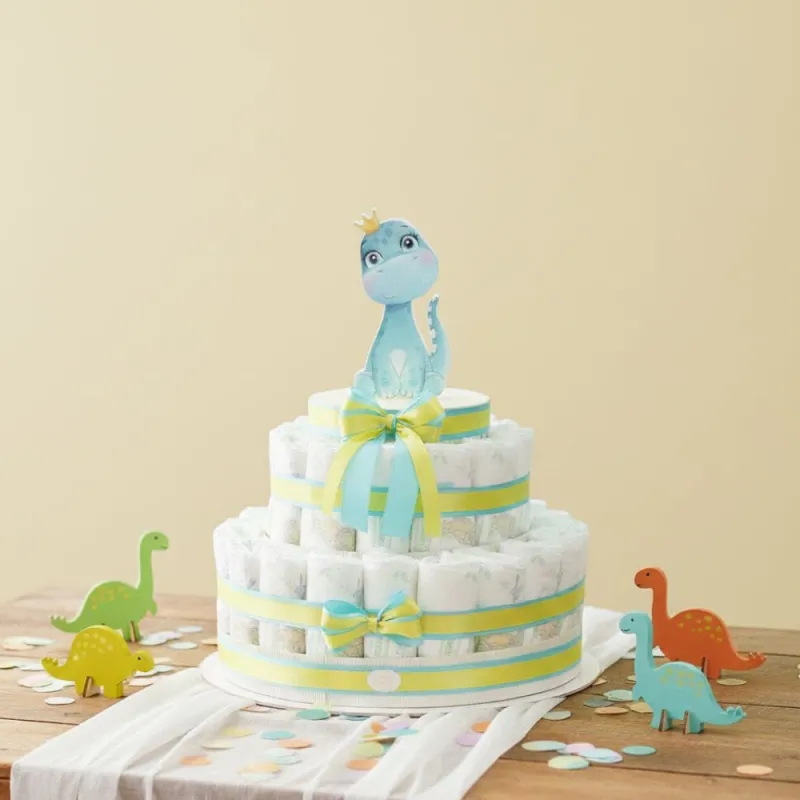 Torta Pannolini Nascita Piccolo Dinosauro Louis