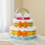 Magico Arcobaleno Torta Pannolini Colorata