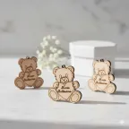 Orsetto Battesimo Applicazioni in legno Fai da Te