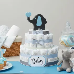 Torta Pannolini Elefante Neonato Idea Regalo Economica