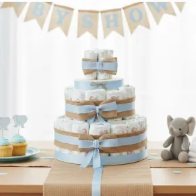 Torta Pannolini Nascita Bimbo Idea Regalo Economica e Originale