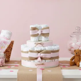 Torta Pannolini Nascita Bimba Idea Regalo Economica e Originale.
