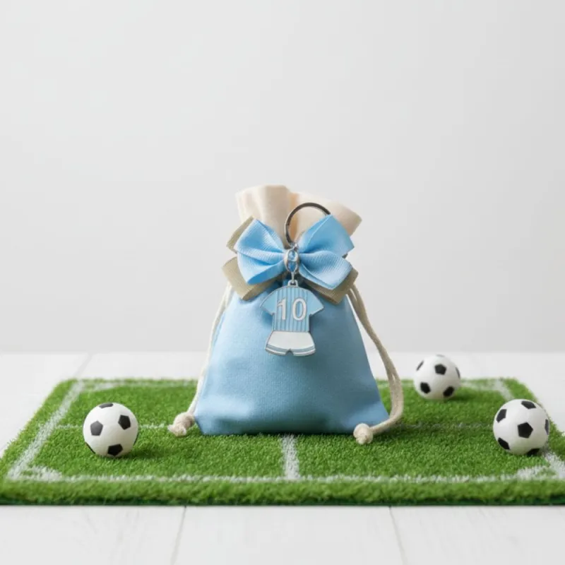 Portachiave Squadra del cuore Completino Calcio Napoli Bomboniere Confezionate