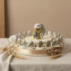 Bomboniera Comunione Portachiave Torta Sacro Calice Oro