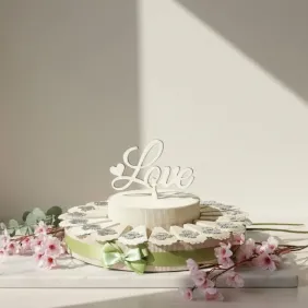 Angioletto Silver Con Cuore in Rilievo