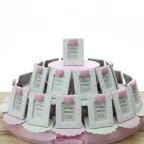Maxi Torta Bomboniere Portafoto Cuore di panna rosa Bimba
