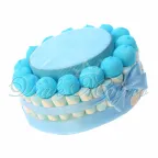 Torta Marshmallow Caramelle Confettata Nascita Battesimo Bimbo