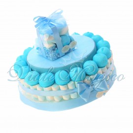 Torta Marshmallow Caramelle per Nascita Battesimo Primo Compleanno Bimbo