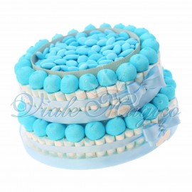 Vendita Torta Marshmallow Caramelle e Confettata per Nascita Bimbo 2 piani