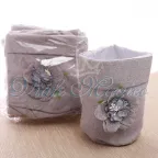Sacchettone Confettata Matrimonio Faidate 10 PZ Tortora e Beige