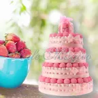 Vendita Torta Marshmallow Caramelle per Battesimo e Comunione Bimba 4 piani