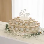 Torta Bomboniere Candele profumate Matrimonio e Prima Comunione con portaconfetti