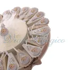 Torta Bomboniere Sacre Battesimo Comunione Cresima con Appendino Goccia Sacra Famiglia