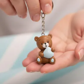 Portachiavi Orsetto con Cuore Bimbo MilleCuori