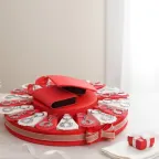 Bomboniera Corona d'alloro Torta Portaconfetti Satin