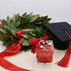 Bomboniere Bilancia con Nappina Laurea in Giurisprudenza con Plexiglass