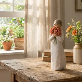 Bimba con fiori Willow Tree
