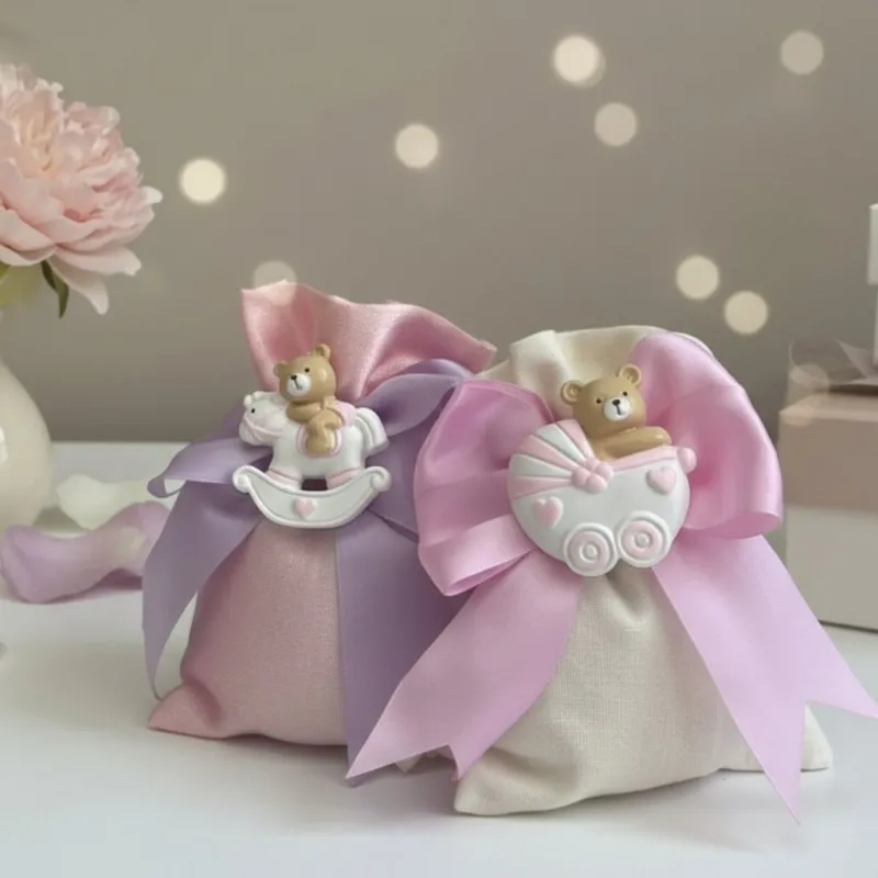 Sacchetto Lux Orsetto Pimpante Bimba con Calamita