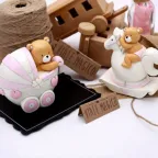 Salvadanaio "Orsetto Pimpante" su Pony e Carrozzina Bimba