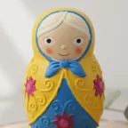 Salvadanaio, Cakettopper Matrioska Colorata