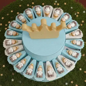 Bomboniere Comunione e Battesimo Magnete Piccolo Principe su Torta