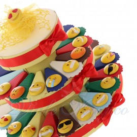 Torta Bomboniere Compleanno Confetti con Magnete Smile 10 Modelli