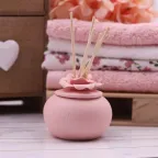 Profumatore Cipria con rosa - Bomboniere Battesimo