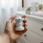 Statuine Carillon Bomboniera Battesimo Bimbo