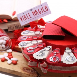 Bomboniera Corona d'alloro Laurea Torta Portaconfetti Satin