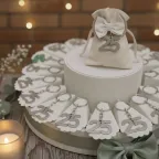 Torta Bomboniera Portachiavi con numero 25