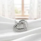 Ciondolo Cuore con Strass