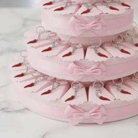 Torta Bomboniera Cornetto Classico Napoletano Portachiave Bomboniera