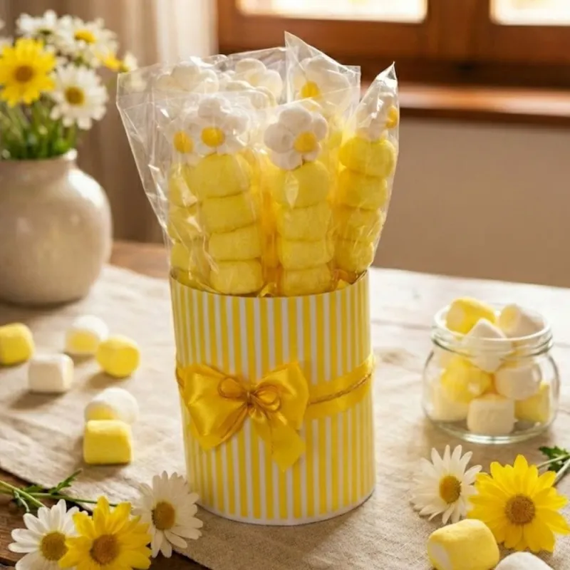 Marshmallow Flower con Caramelle