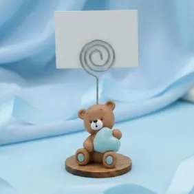 Segnaposto orsetto millecuori bimbo per Nascita e Battesimo