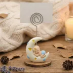 Segnaposto Bimbo che Dorme sulla Luna | Ideale per Battesimo e Nascita