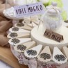 Torta Bomboniere Matrimonio Albero della Vita con Cuori Ciondolo Bronzo 