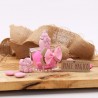Statuina Carrozzina e Biberon Bimba su Plexiglass con Confetti