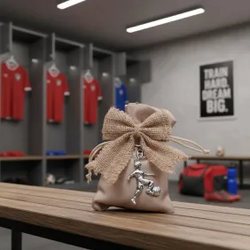 Portachiavi Calciatore su Sacchetto Personalizzabile - Colori e Gusti a Scelta