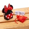 Bomboniere Compleanno Minnie Orecchie Astuccio Classic rosso e nero con Confetti