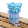 Box Marshmallow a righe con Caramelle Trecce e Palline Celeste