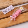 Nascita Segnaposto Spiedini Marshmallow Flower con Caramelle Rosa