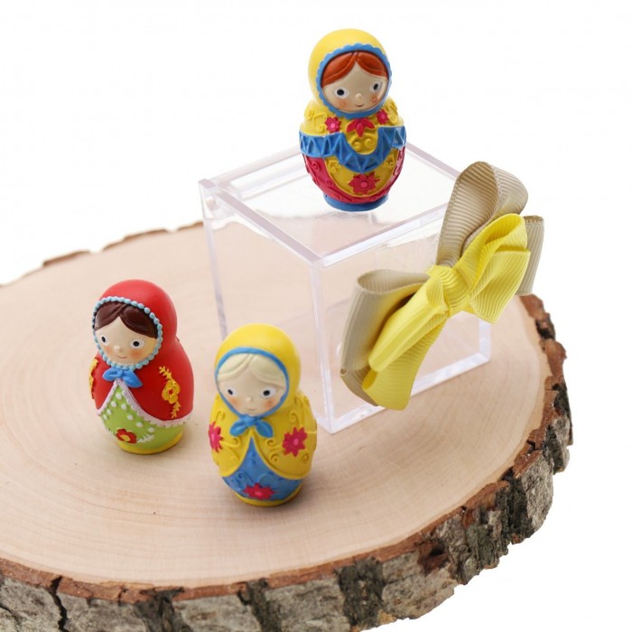 Bomboniere Compleanno  Confezionate Statuina Matrioske Colorate