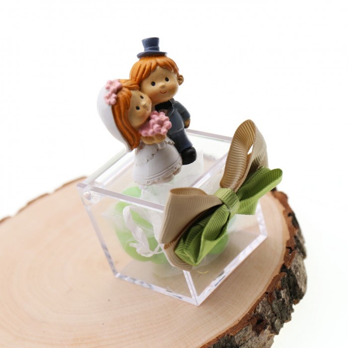 Bomboniere Confezionate Promessa di Matrimonio Statuina ...